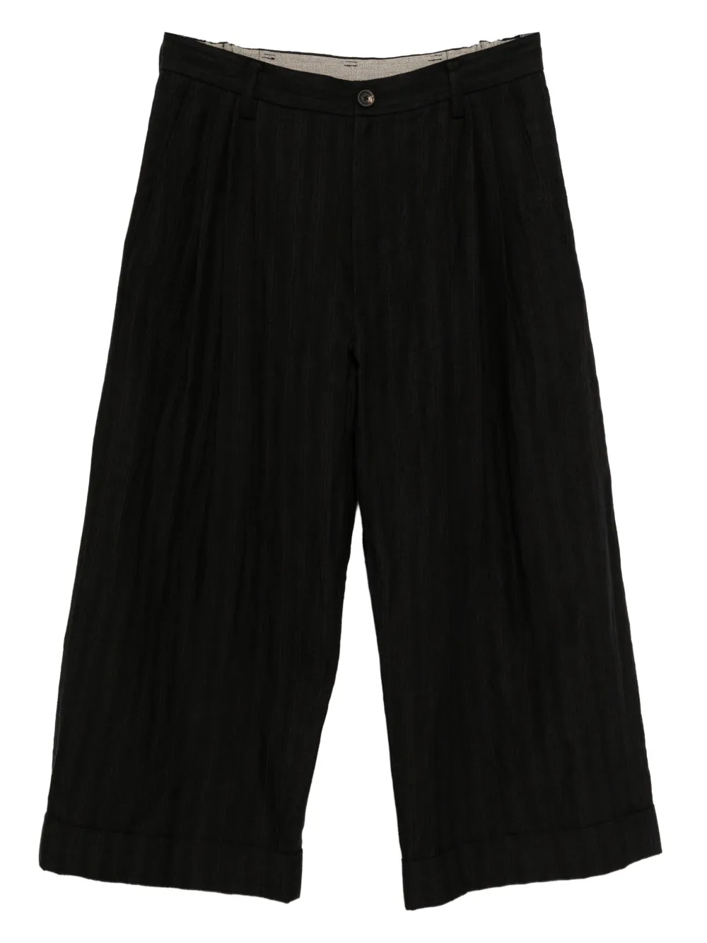 Ziggy Chen Gestreepte broek Zwart