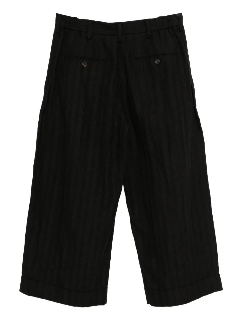 Ziggy Chen Gestreepte broek - Zwart