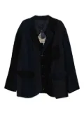 Ziggy Chen patchwork blazer - Blue