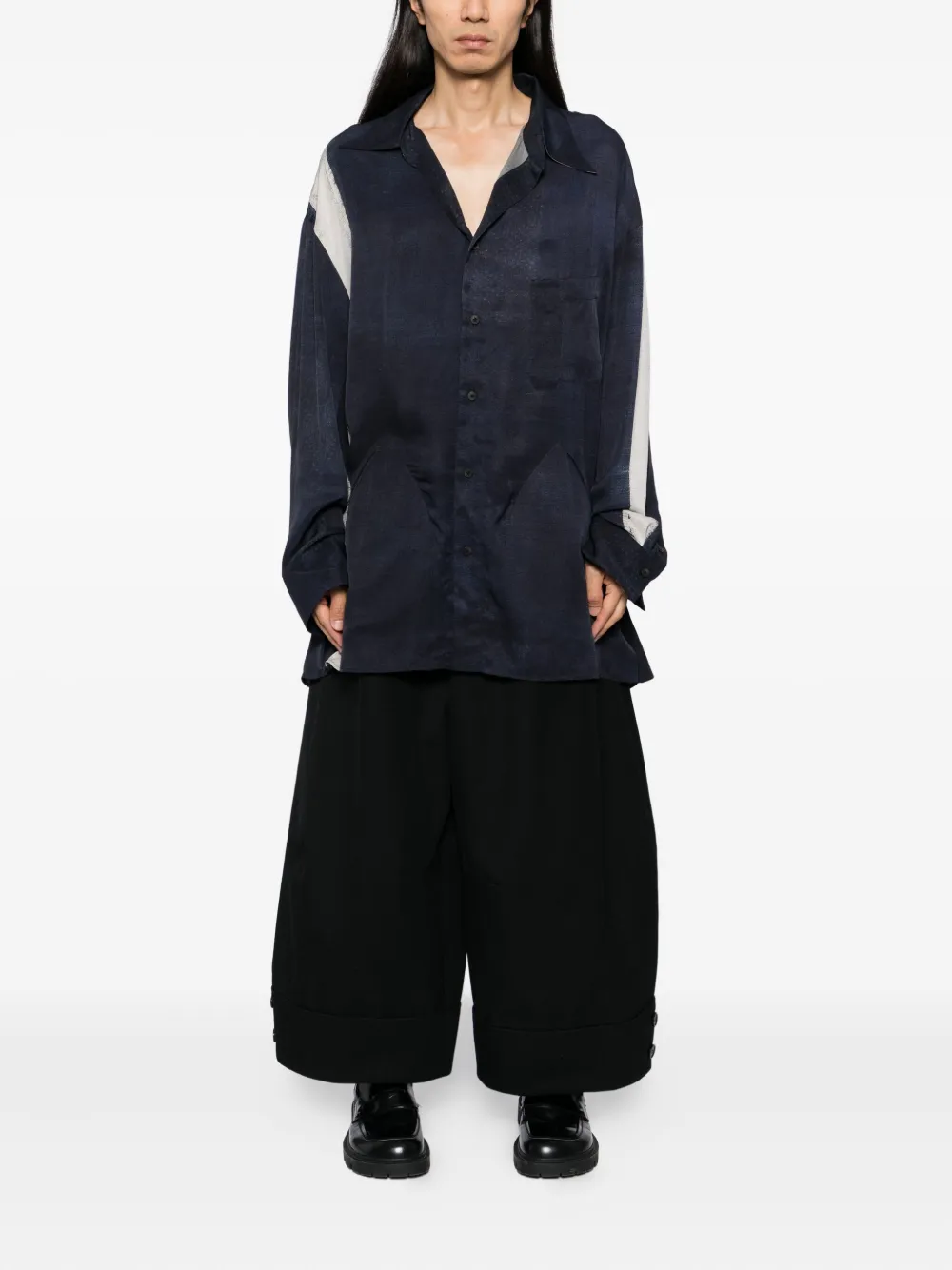 Ziggy Chen Overhemd met print - Blauw