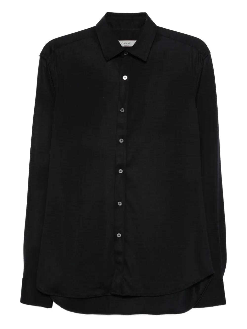 Canali long-sleeve button-fastening shirt | Blue | Image 1
