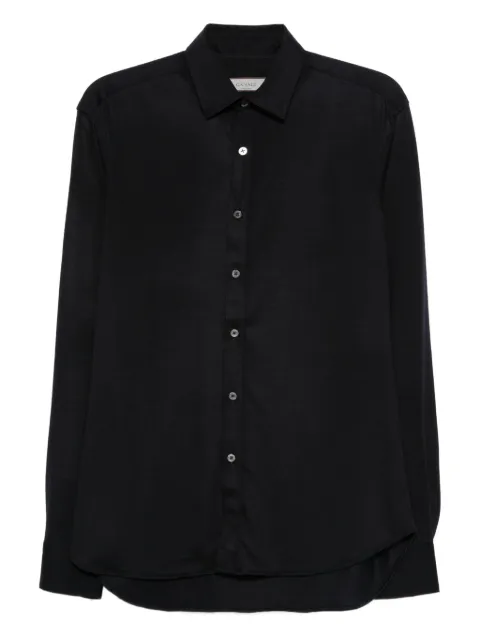 Canali long-sleeve button-fastening shirt