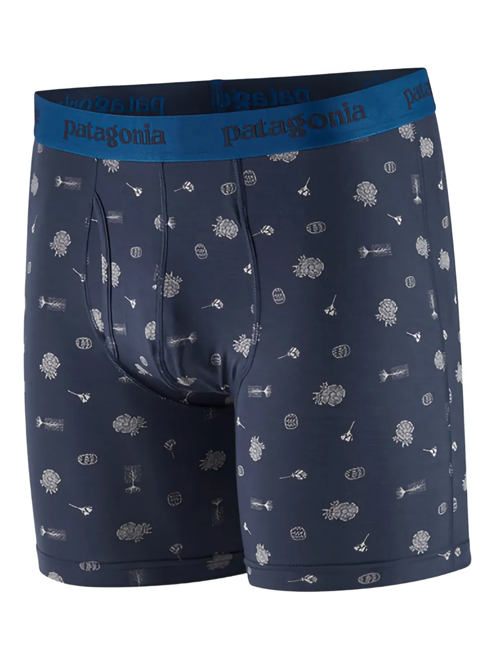 Patagonia floral-print boxer briefs Blauw
