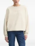 La Mania embroidered logo sweatshirt - Neutrals
