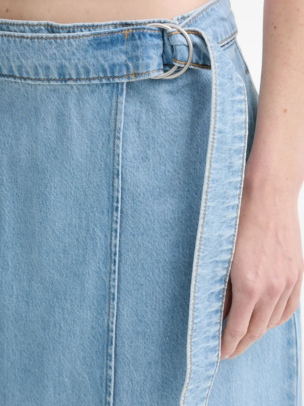 Levi's belted wrap skirt Blauw