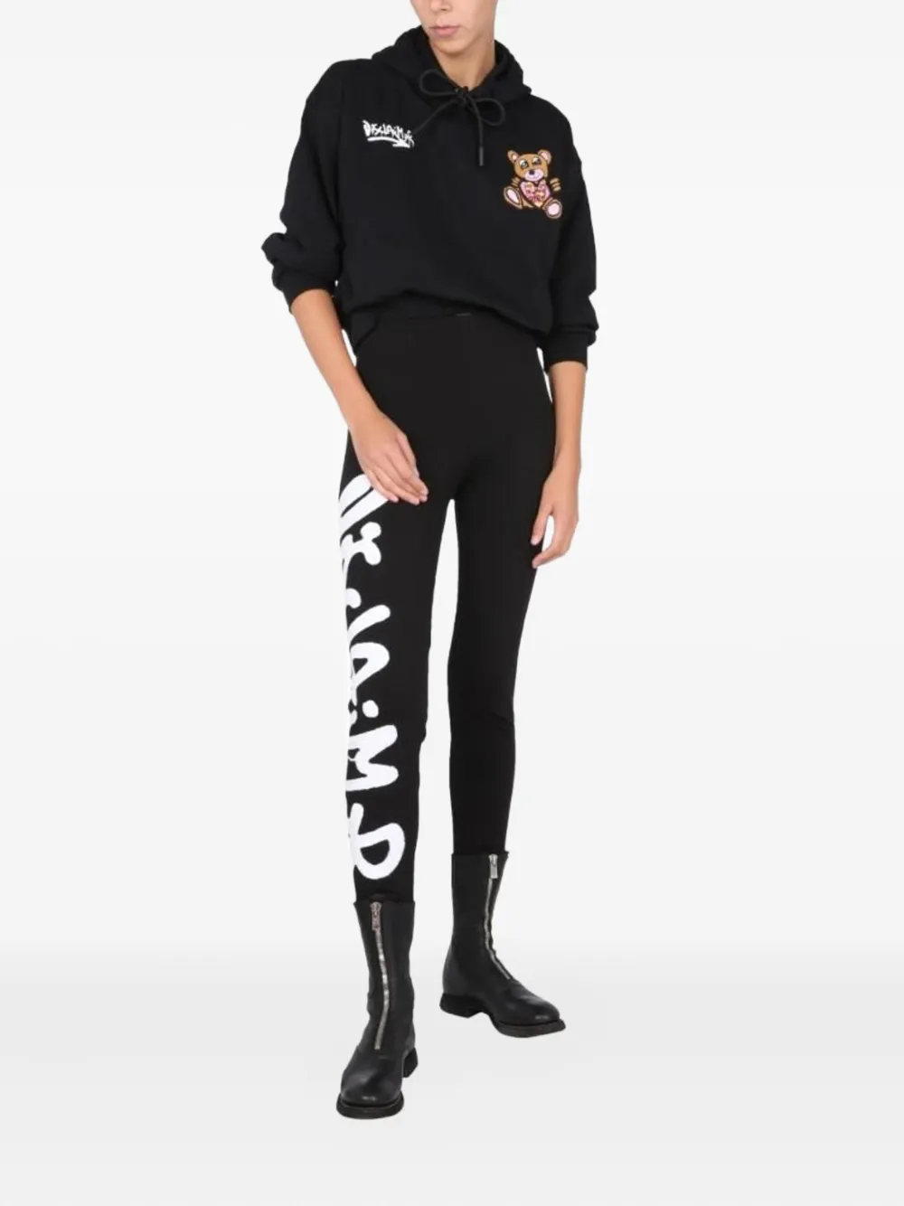 DISCLAIMER ribbed printed leggings | Leggings | Image 2