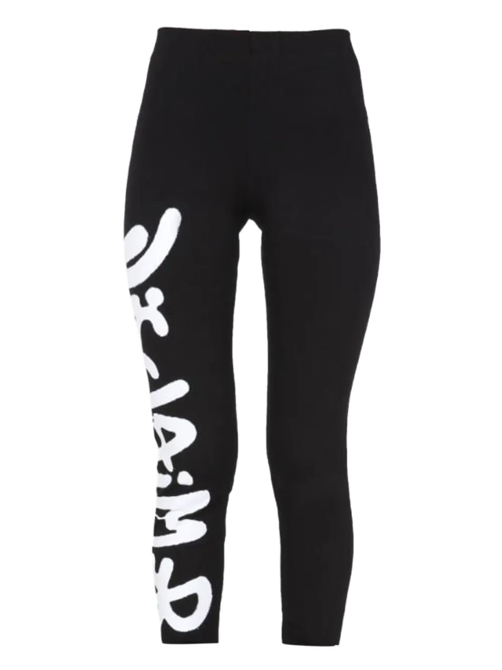 DISCLAIMER ribbed printed leggings | Black | Image 1