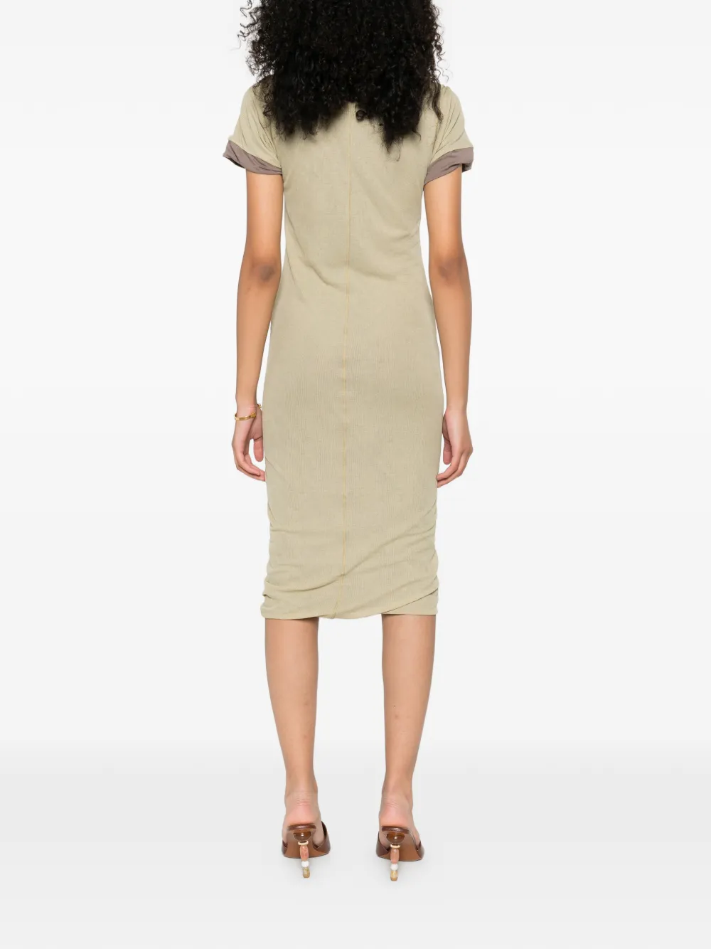 Sportmax Jurk met vlakken Beige