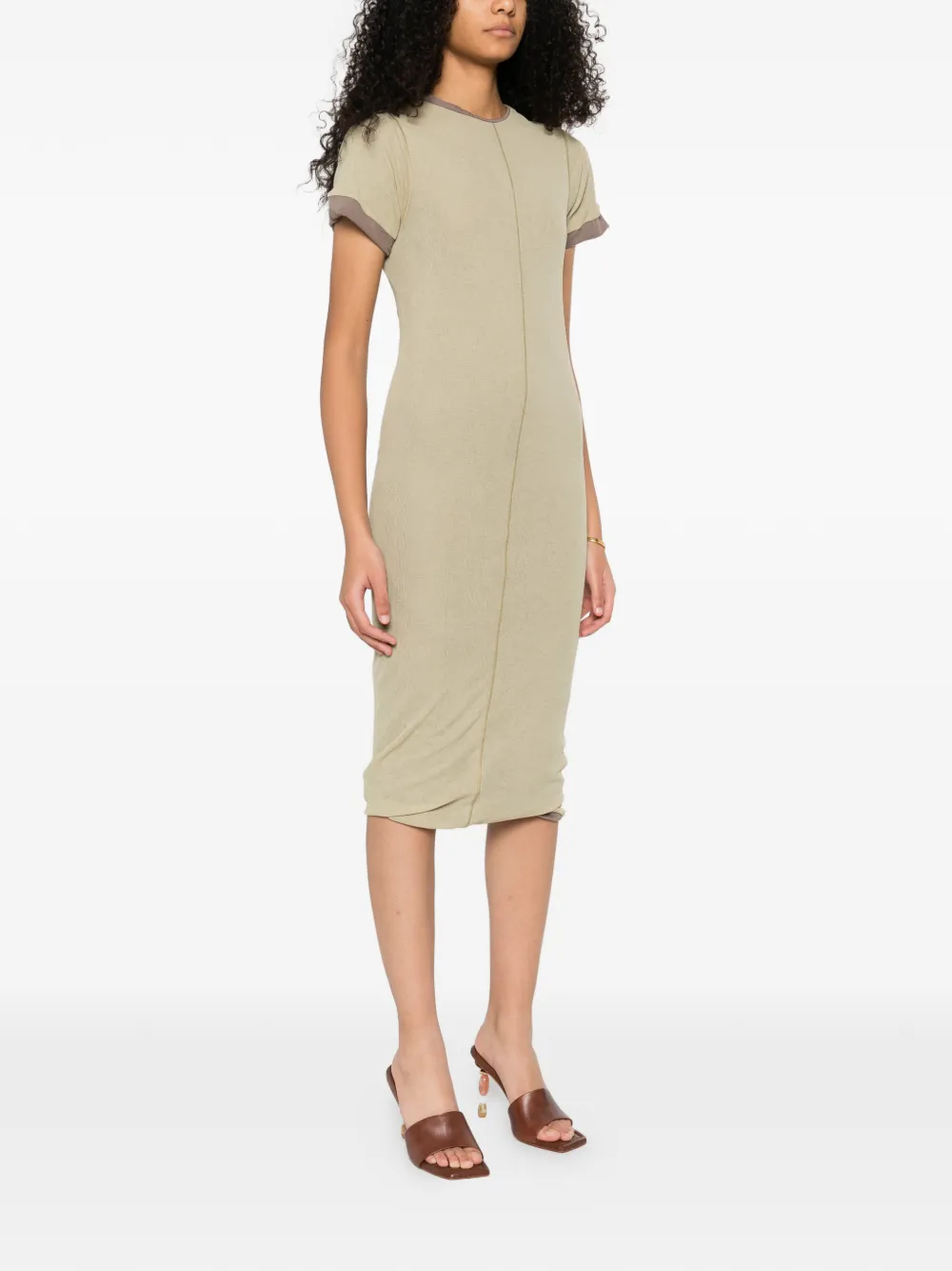  Sportmax Seam Panelled Dress - Neutrals 