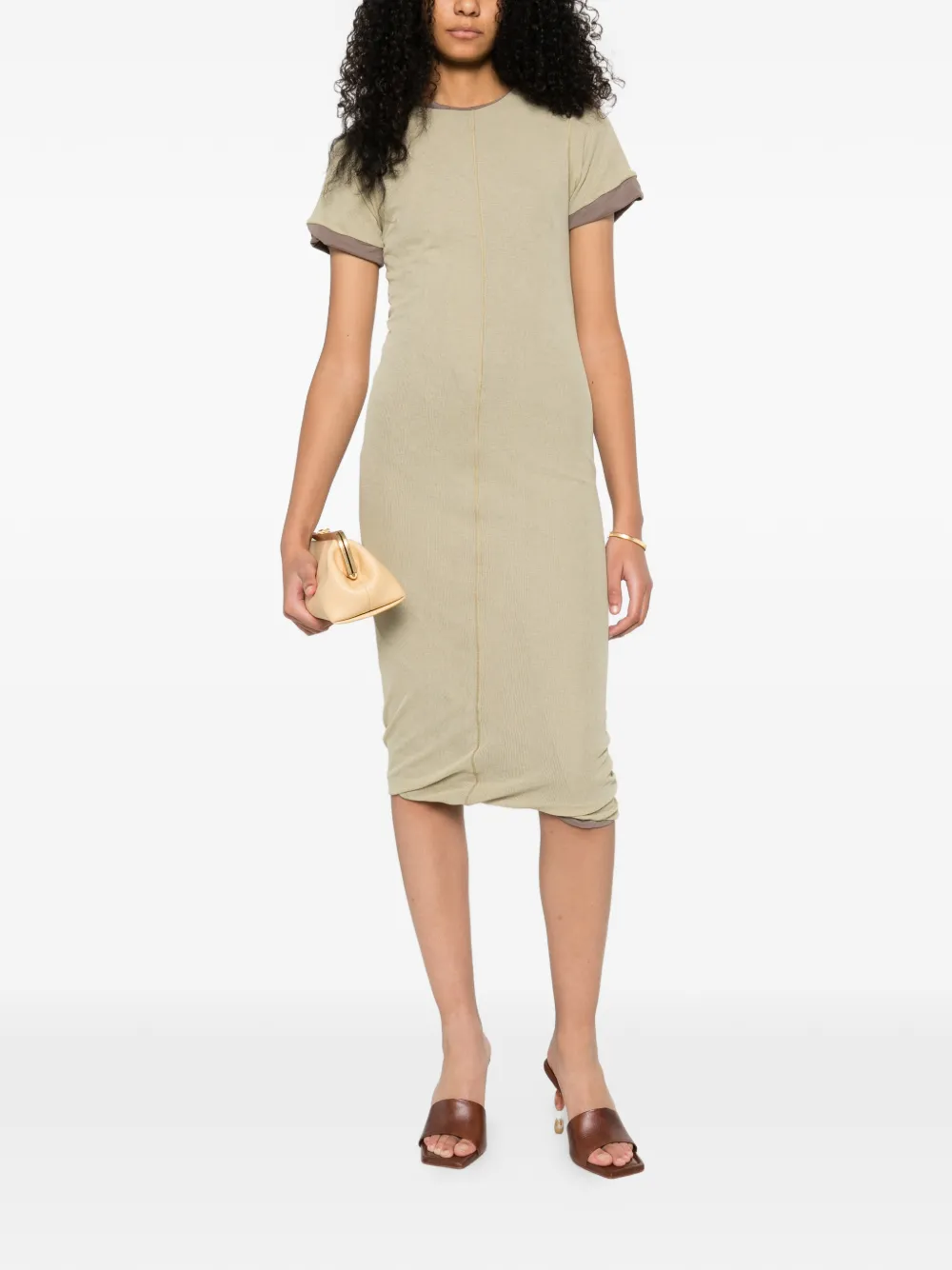 Sportmax seam panelled dress - Beige