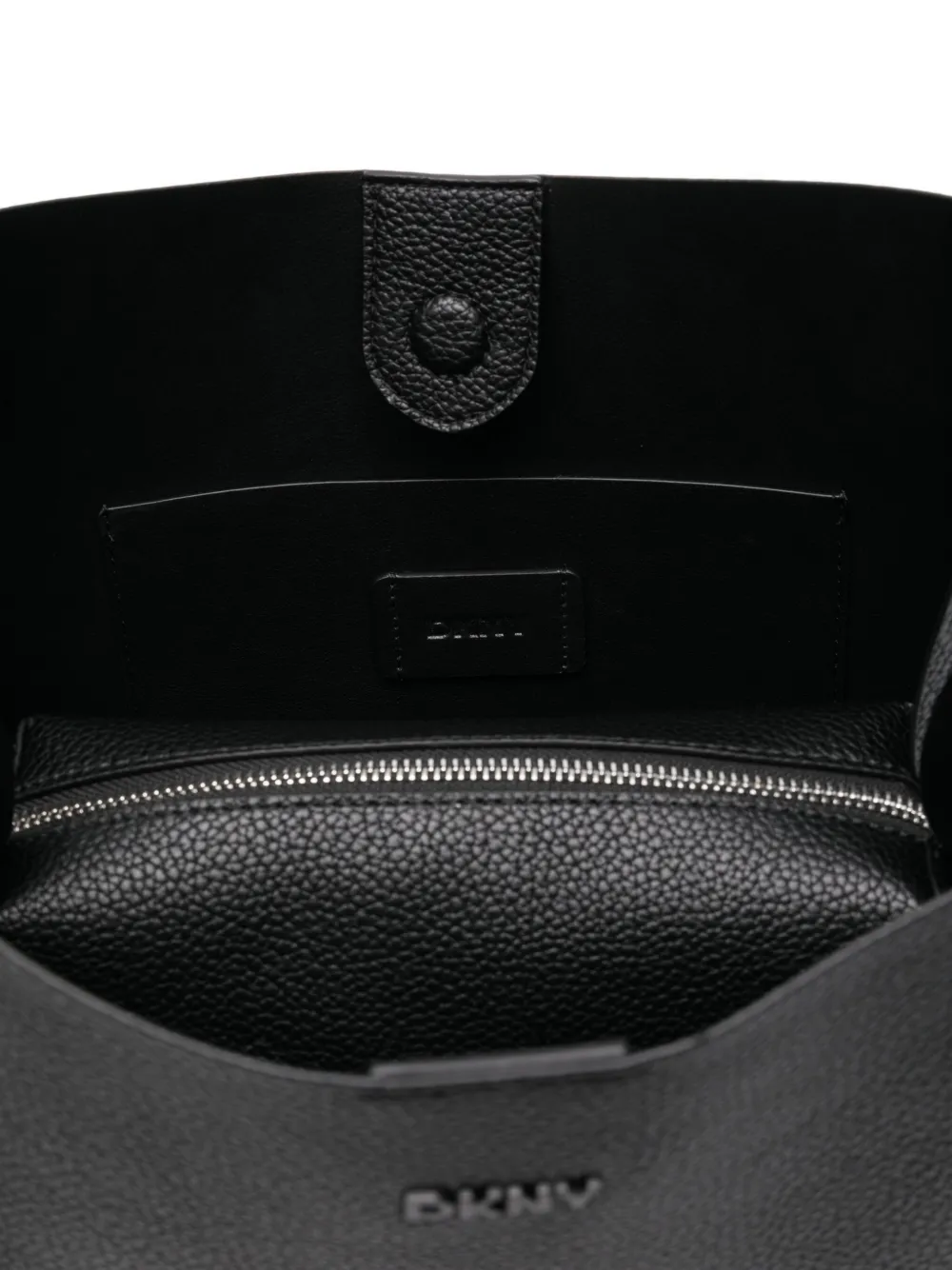 DKNY large Capri leather tote bag Zwart