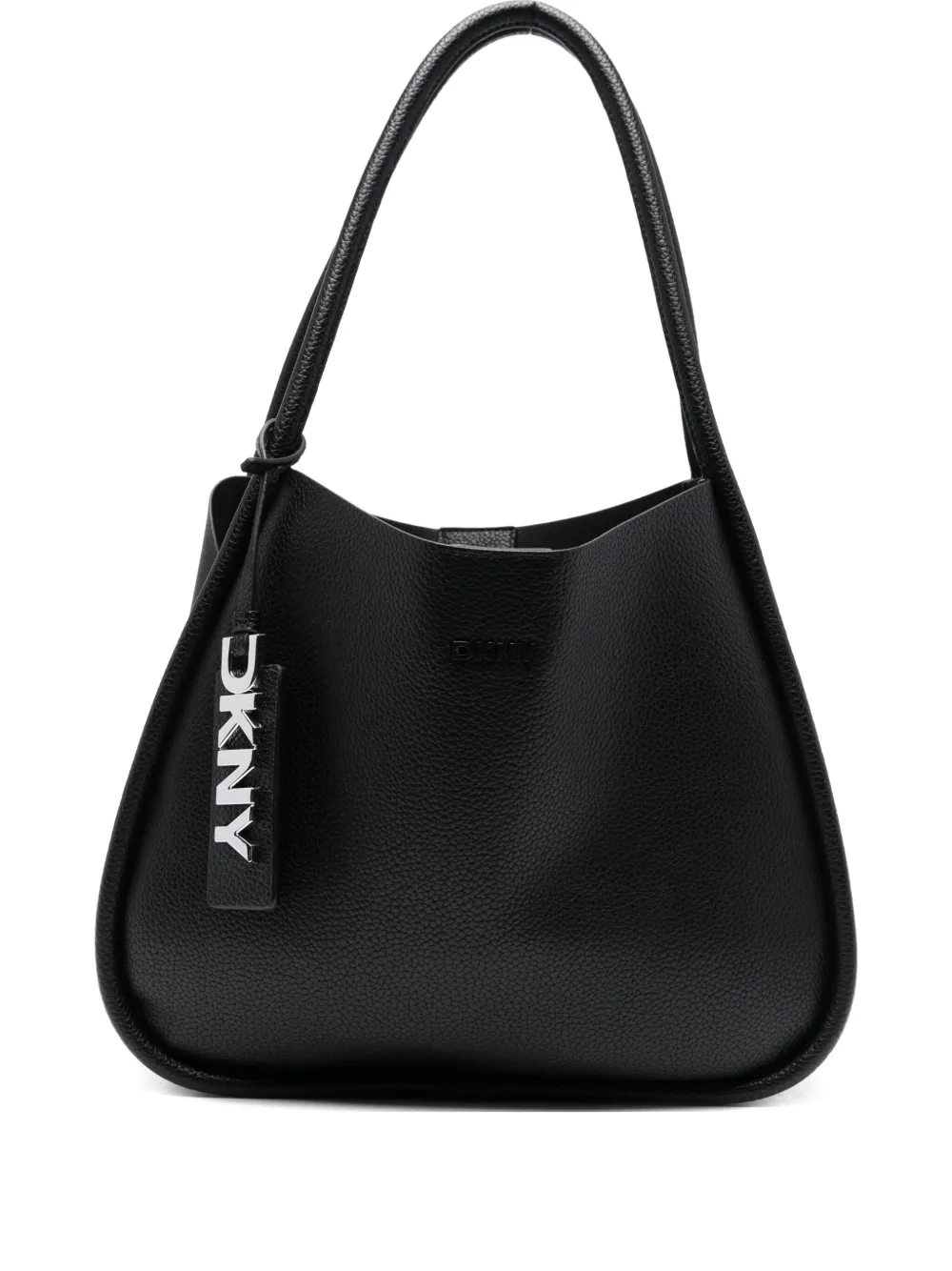 DKNY large Capri leather tote bag Zwart