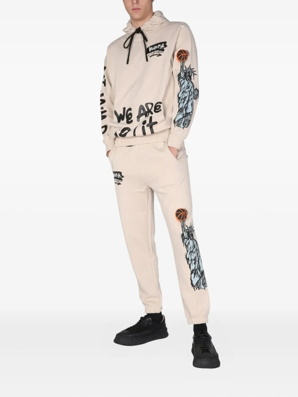 DISCLAIMER drawstring graphic hoodie | Hoodies | Image 2