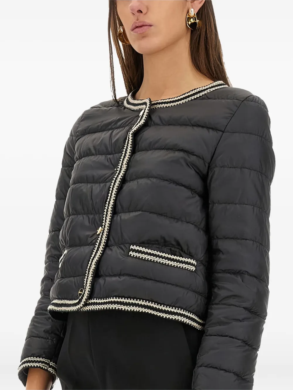 'S Max Mara Gewatteerd jack met ronde hals Blauw