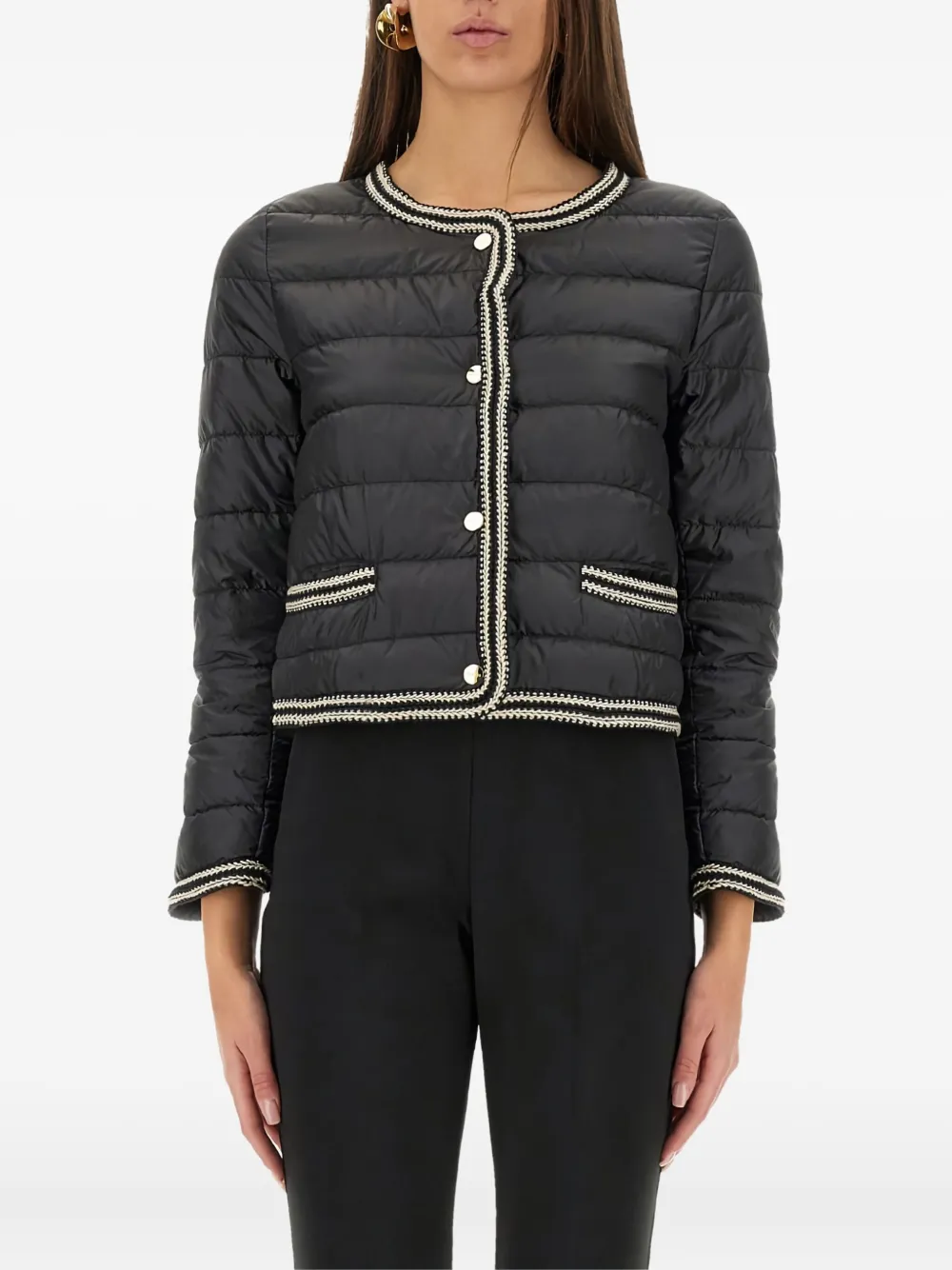 'S Max Mara Gewatteerd jack met ronde hals Blauw