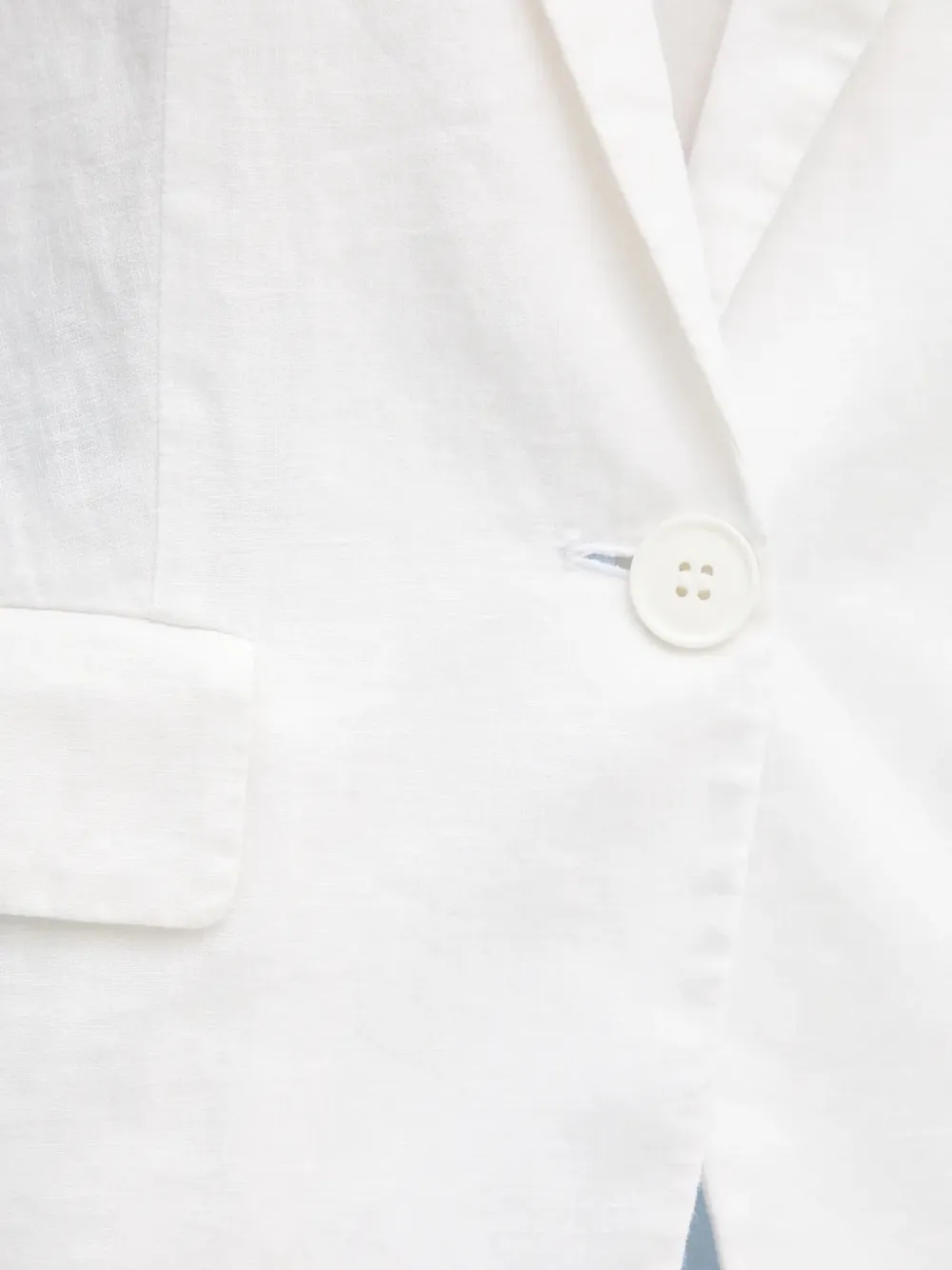 Sisley Linnen blazer met knopen Wit
