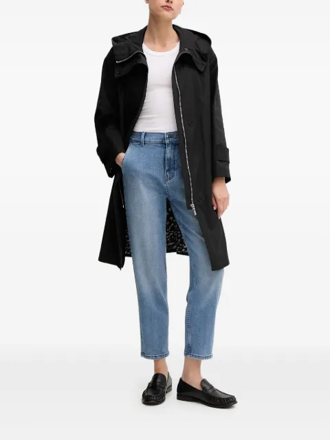 Sisley hooded belted coat