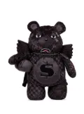 Sprayground large 4AM Money Wing Bear check-pattern backpack - Black