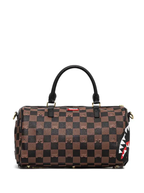 Sprayground small Peeking Character check-pattern duffle bag