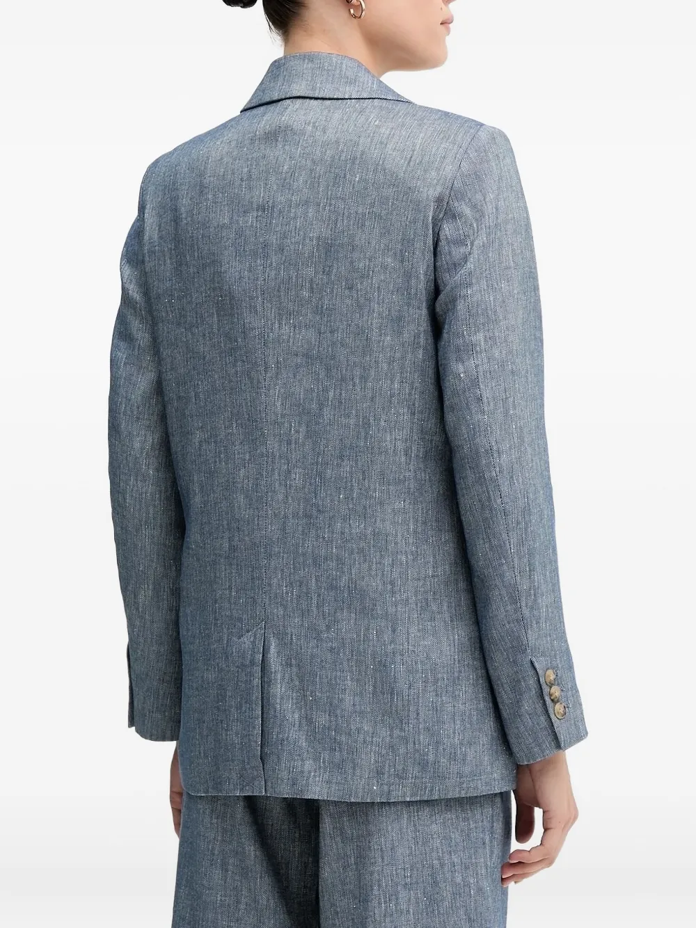 Sisley Blazer met dubbele rij knopen Blauw