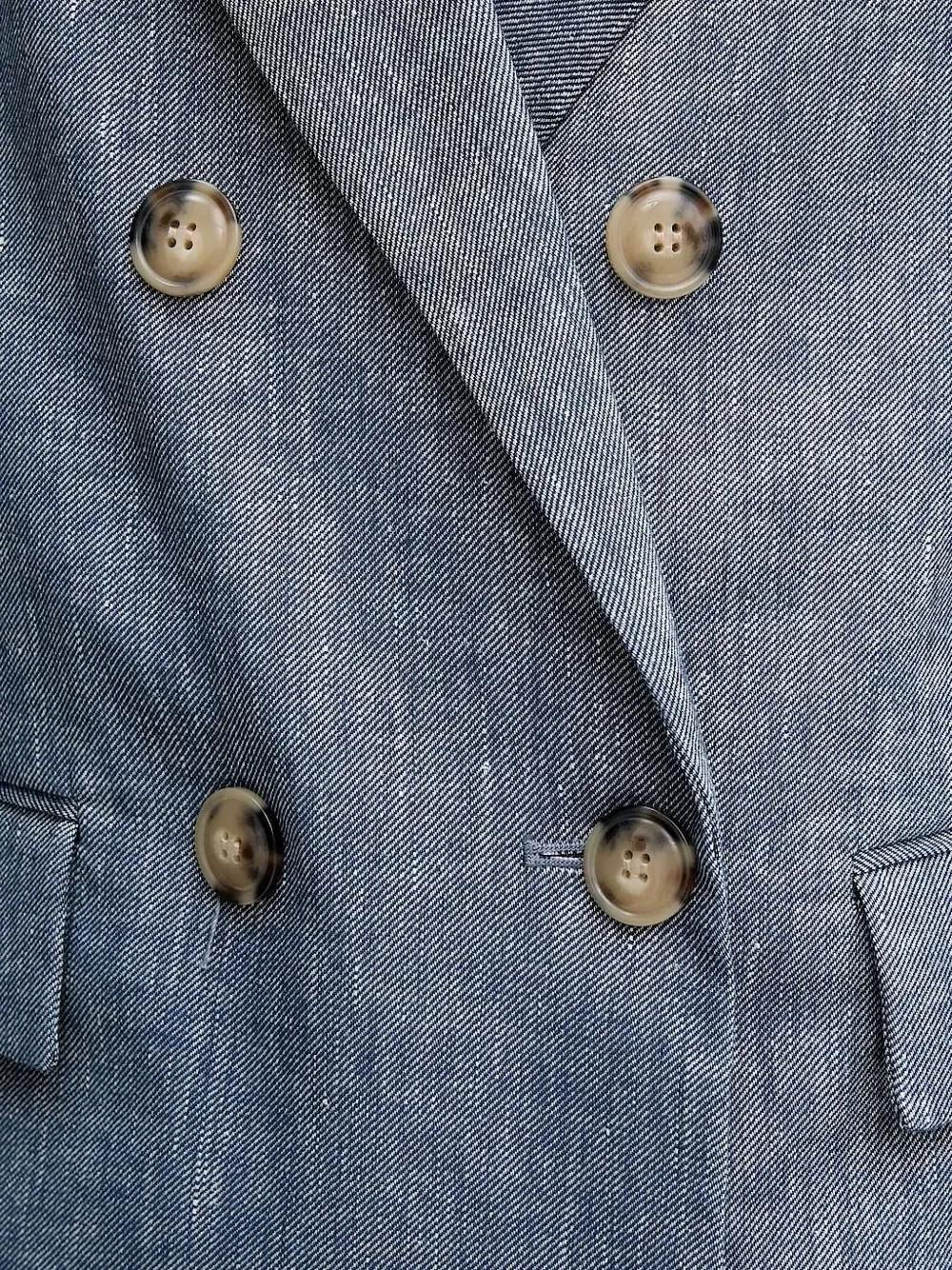 Sisley Blazer met dubbele rij knopen Blauw