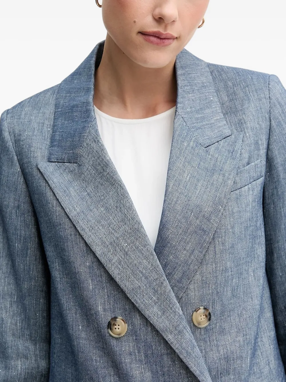 Sisley Blazer met dubbele rij knopen Blauw