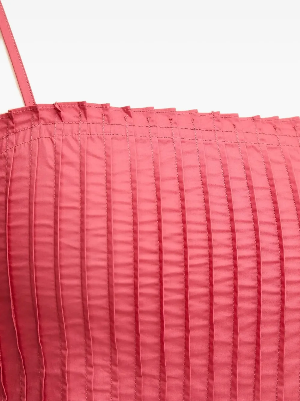 Sisley Geplooide midi-jurk met bandje Roze