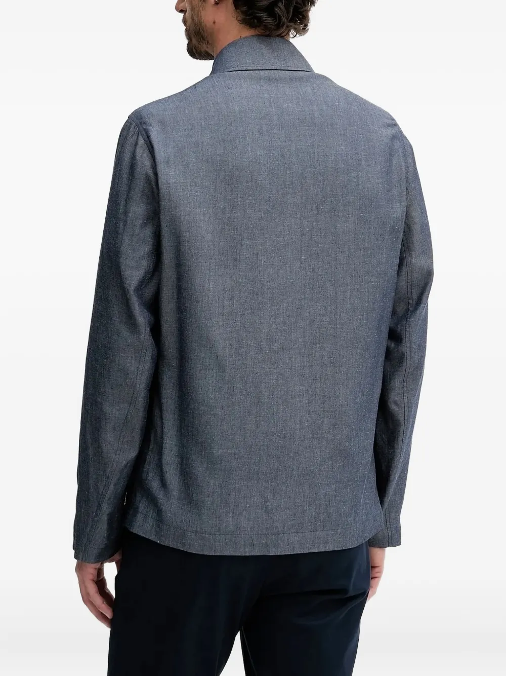 Sisley button-fastening patch-pocket jacket | Shirt Jackets | Image 2