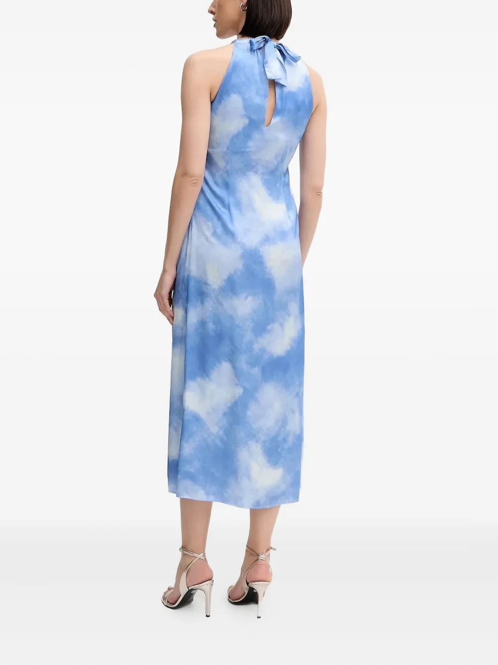 Sisley Gesmockte halterjurk - Blauw