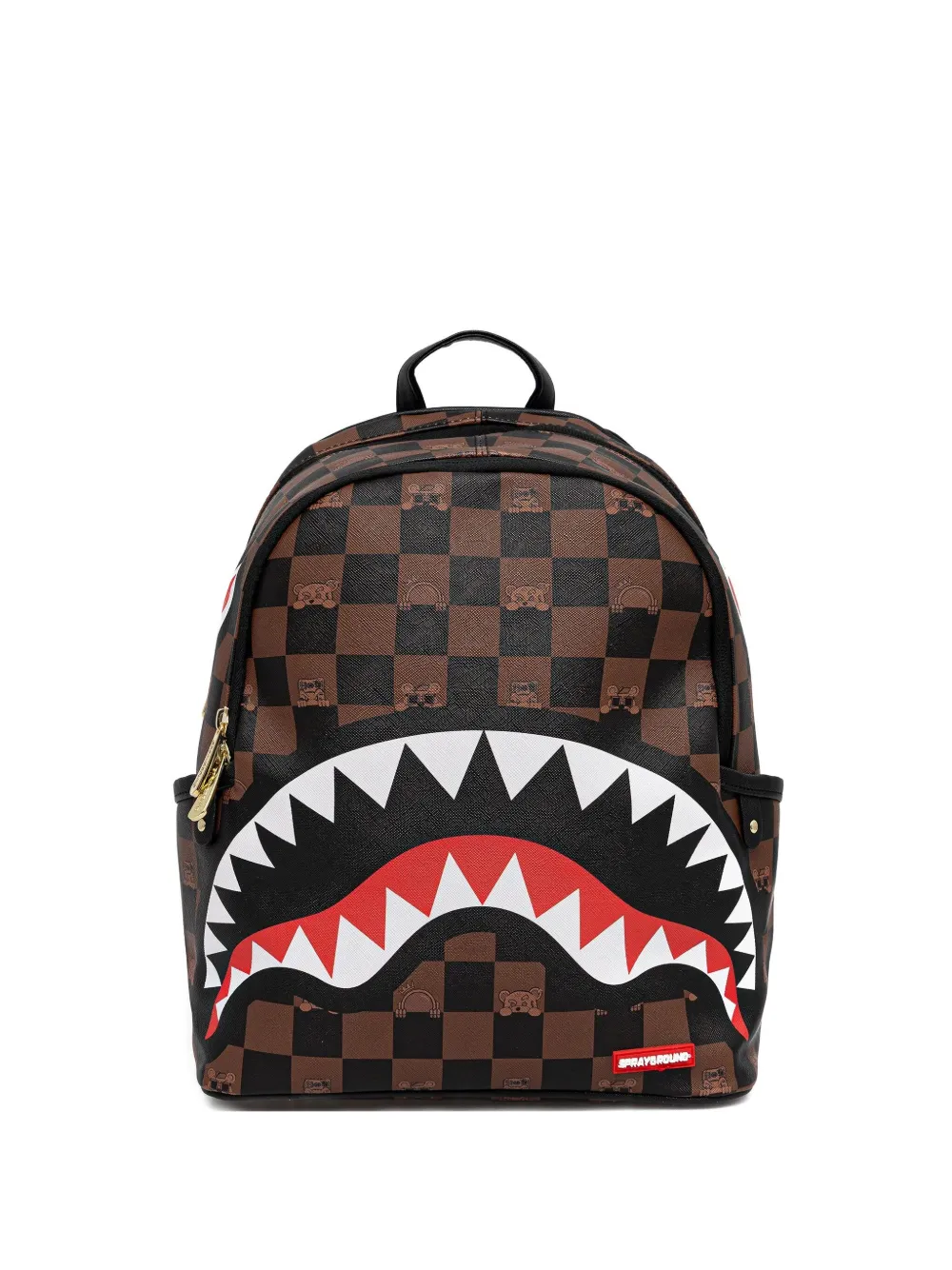 Sprayground medium The Hideout Savage check-pattern backpack | Brown | Image 1