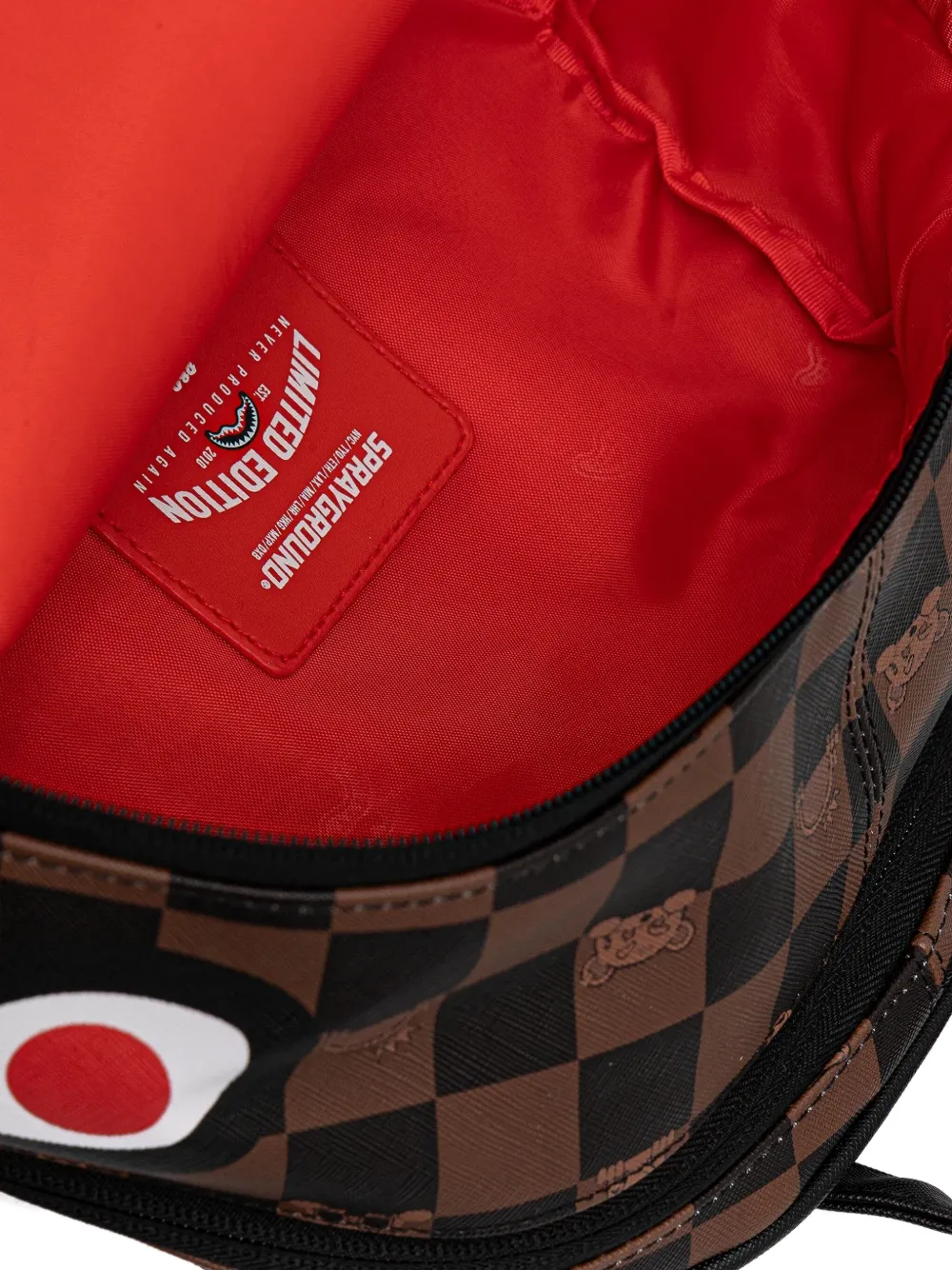 Sprayground The Hideout Savage medium geruite rugzak Bruin