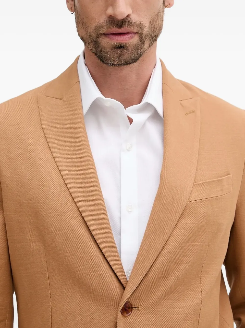 Sisley Paris Three-button Blazer In Gold
