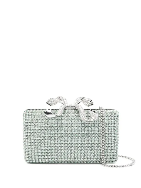 Self-Portrait crystal-embellished clutch bag