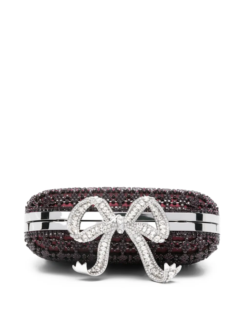 Self-Portrait Clutch verfraaid met kristallen Rood