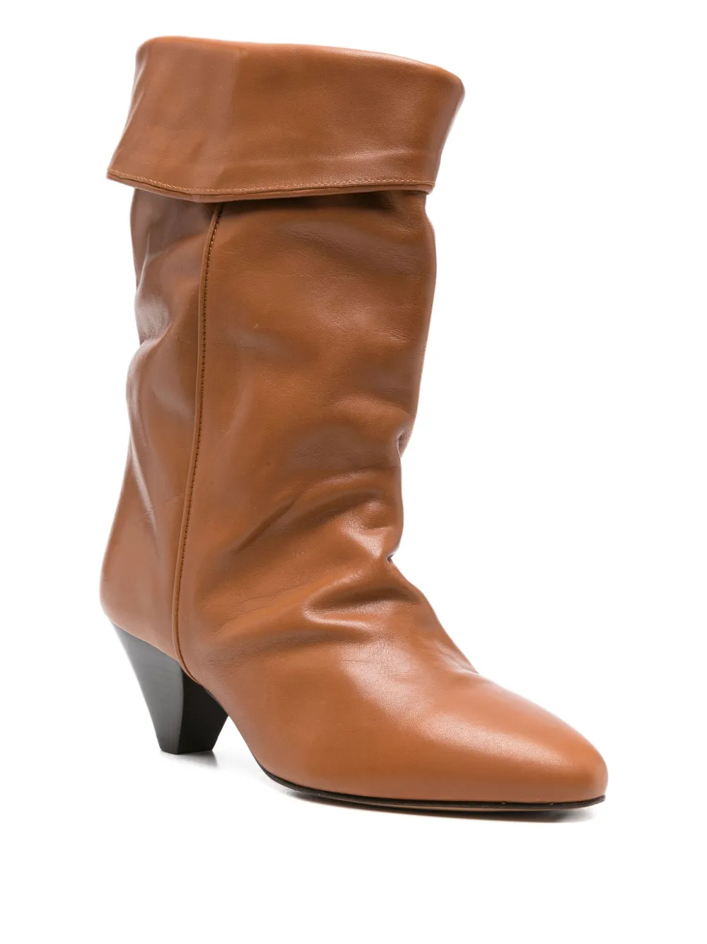 ISABEL MARANT 55mm Dalby draped leather boots | Over-The-Knee Boots | Image 2
