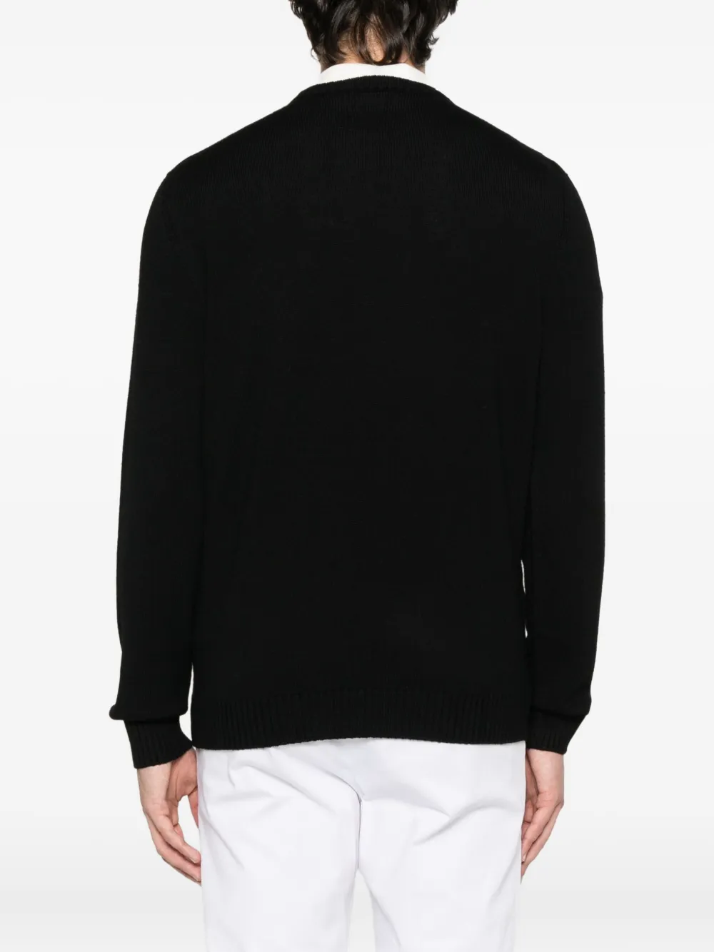 Drumohr Wollen sweater Zwart
