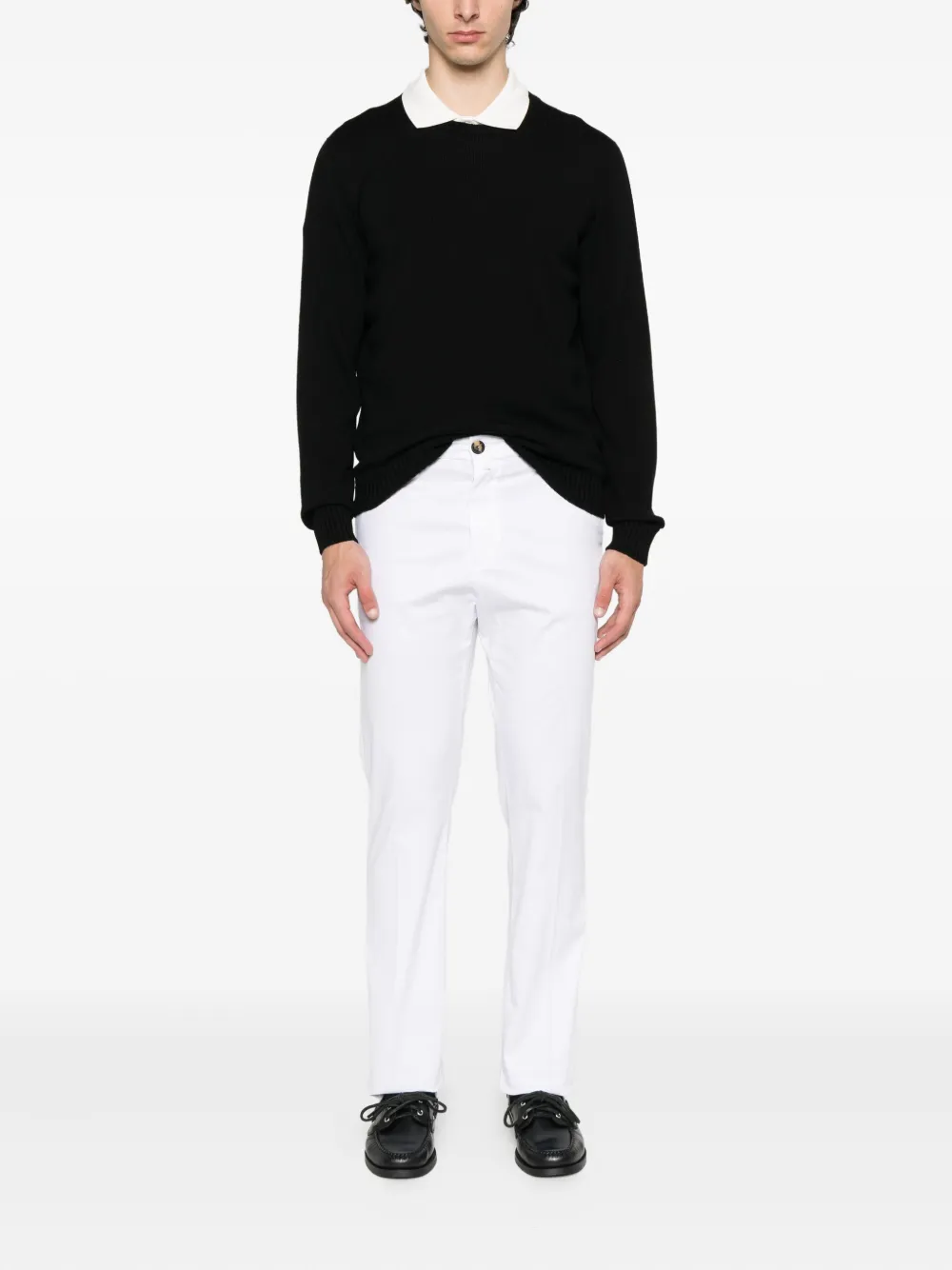 Drumohr Wollen sweater Zwart
