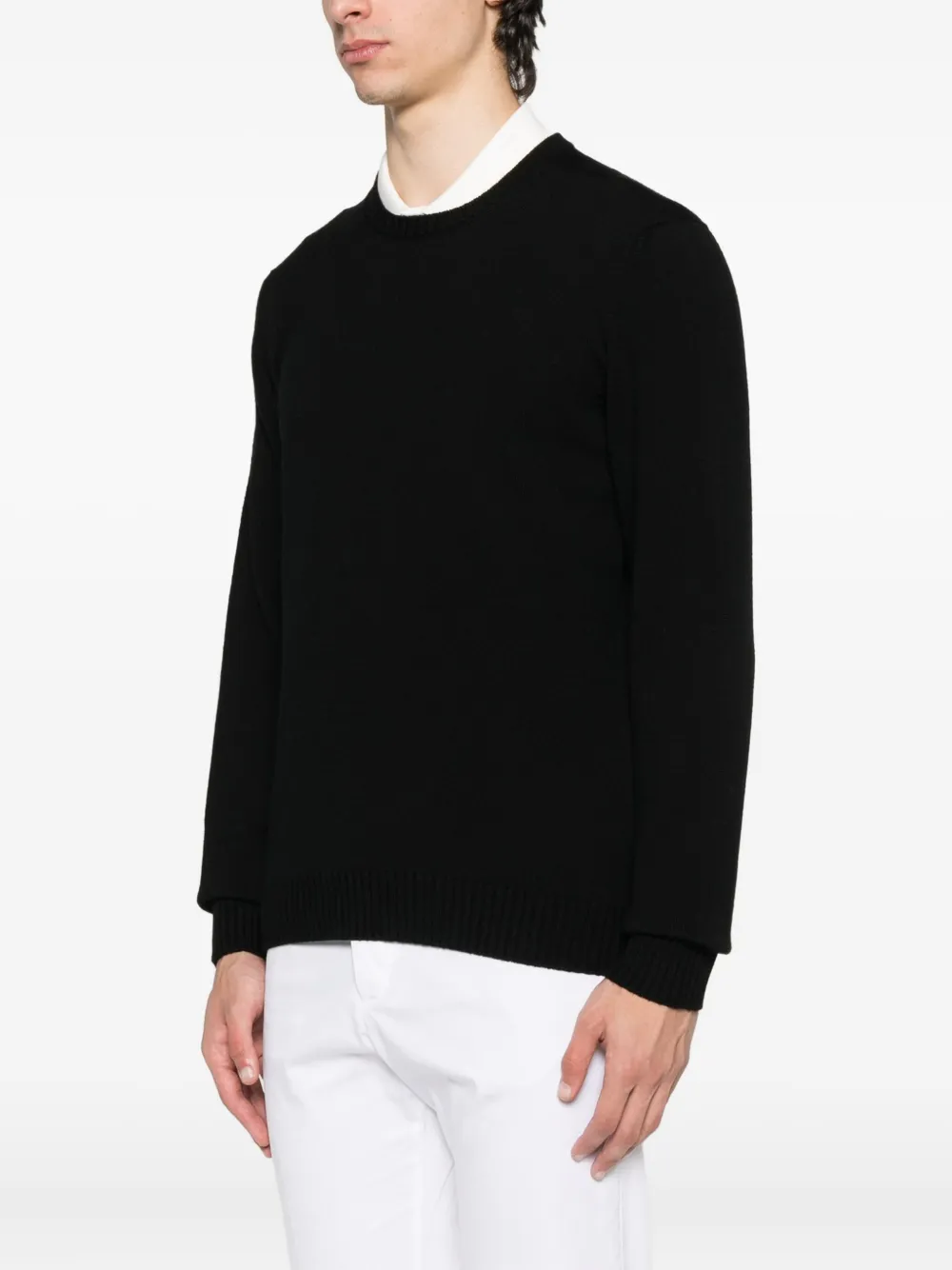 Drumohr Wollen sweater Zwart