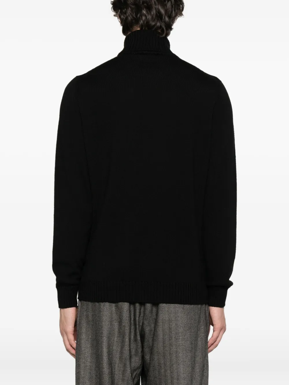 Drumohr turtleneck wool sweater Zwart