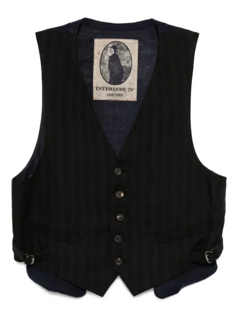 Ziggy Chen striped waistcoat