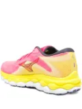 Mizuno Wave Sky 7 colour-block knitted trainers - Pink