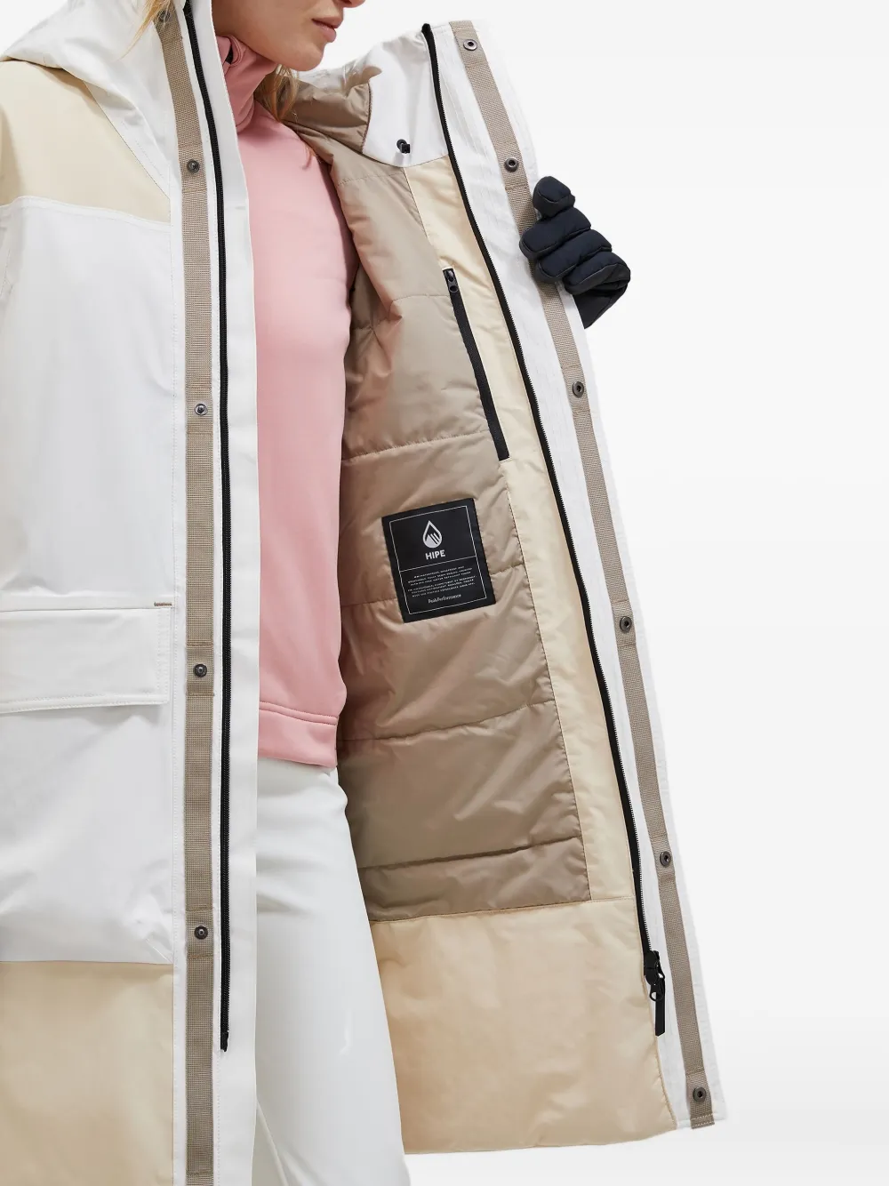 Peak Performance Hooded Parka In White
