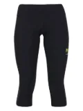 KARPOS mesh-panel cropped leggings - Black