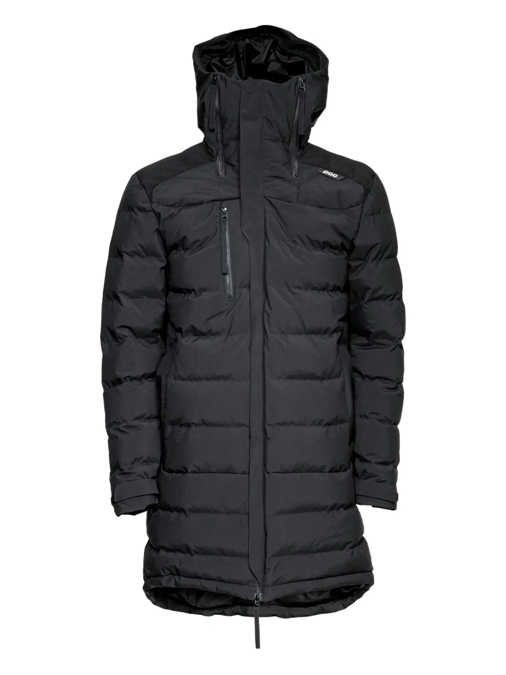 POC hooded down coat | Black | Image 1