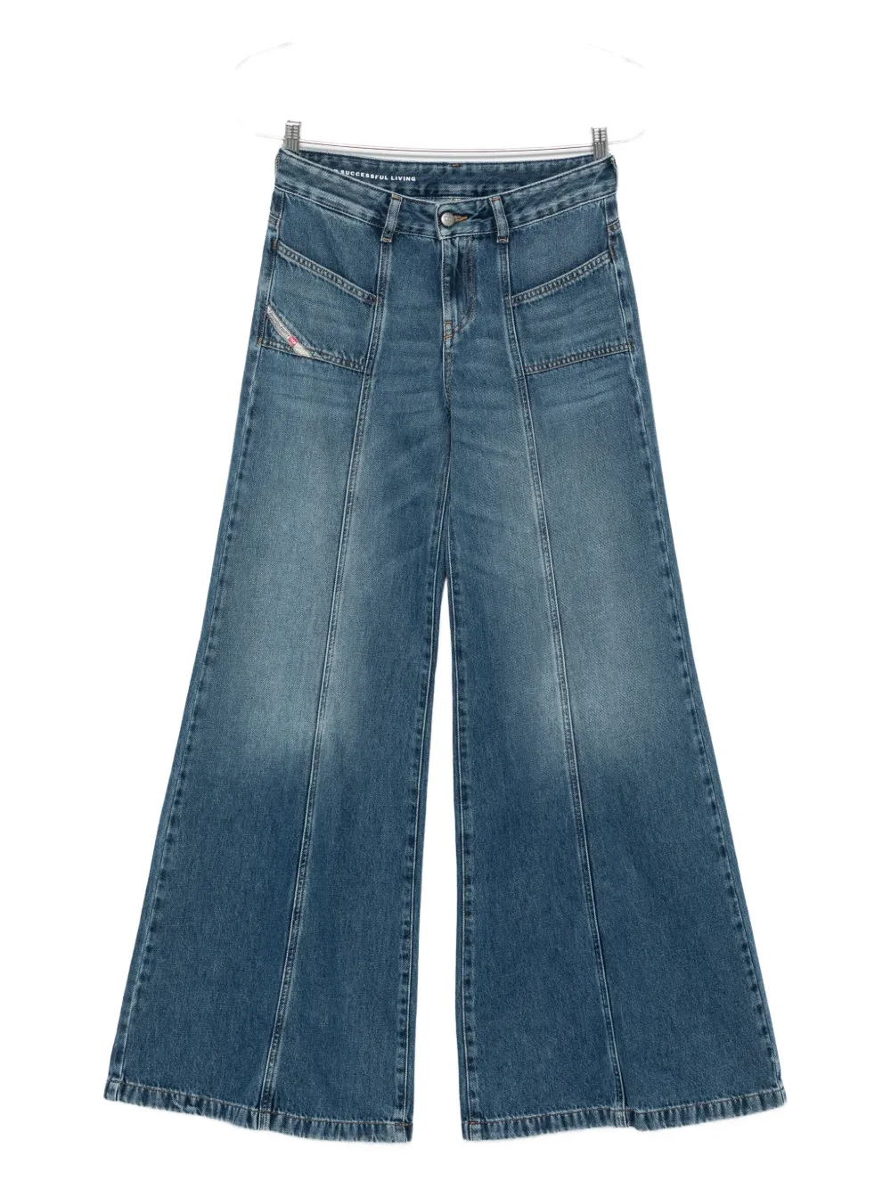 Diesel D-Akii jeans met vlakken Blauw