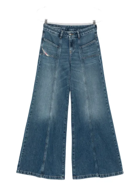 Diesel D-Akii panelled jeans