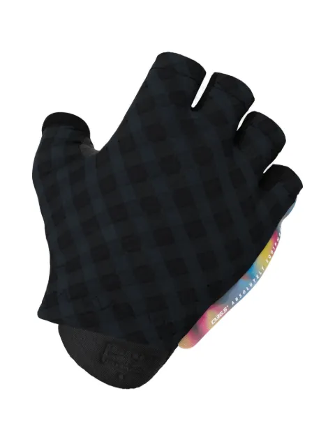 Q36.5 Dottore Clima Summer checked fingerless gloves