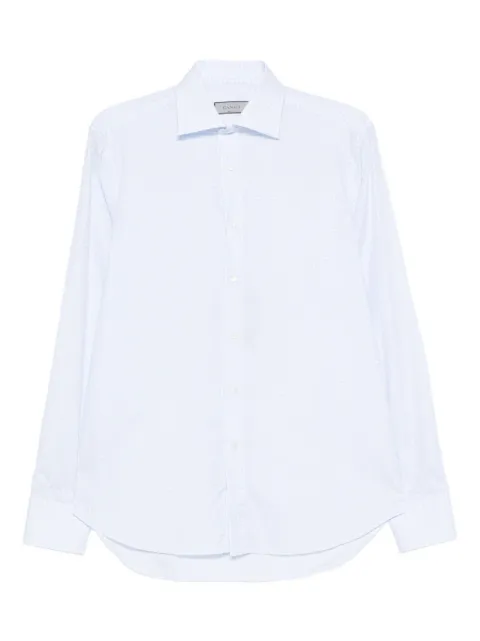 Canali gingham cotton shirt