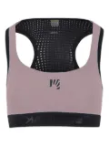 KARPOS racer-back mesh-panel sports bra - Purple