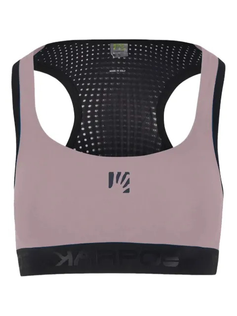 KARPOS racer-back mesh-panel sports bra
